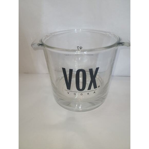 VOX Vodka Heavy Crystal Glass Clear Champagne Ice bucket 97 highest rated vodka - Picture 3 of 16